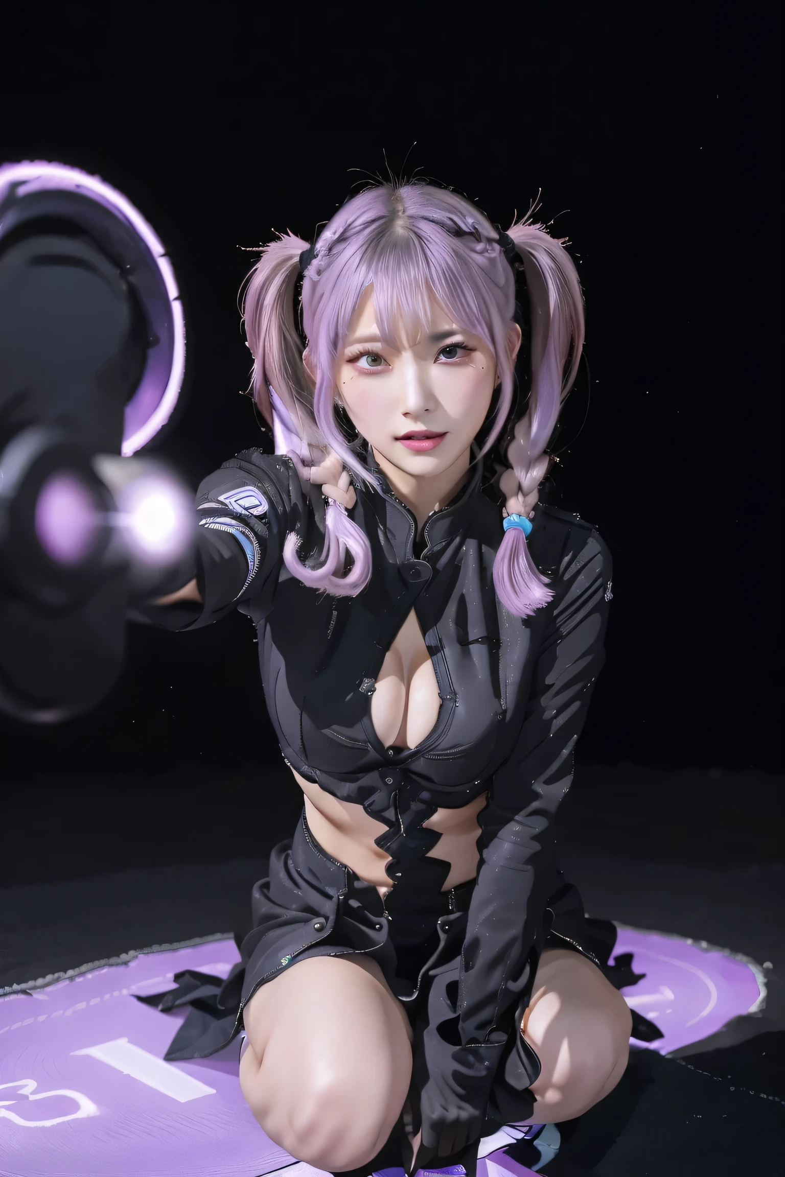 ((Girls and couples: 1.3)),
(remote_play), (remote_Vibrate), Top Quality, Masterpiece, Figure, (Realistic, photo-Realistic:1.37), Amazing, Detailed, Incredibly Absurd, Large File Size, Highly Detailed, High Resolution, Highly Detailed CG Unity 8k wallpaper, ray tracing, viewing caution, 1 female, Japanese mature woman, mature woman, (dark blonde medium waves, bangs falling over one eye: 1.3), (slender body), (blushing: 1.4), (breasts) cleavage), witnessing overwhelmed individuals. By intense stimulation with a powerful vibration device. With a shock of joy or surprise, they instinctively crouch down, their knees shaking as their bodies respond to the electrical vibrations. Their eyes closed and mouths open, their expressions conveying a mixture of joy, surprise, and hints of vulnerability. The energy of the scene is palpable. Viewers are invited to share their thrilling experiences with the subjects in a deserted and cluttered back alley.
(KPOP idol), (long twin tails), (light purple hair): 1), ((big eyes)), staring, BREAK ((upper body: 1.3)), front, long flowing silver hair, slender physique, black white costume , a character wearing thigh-high boots and gloves.