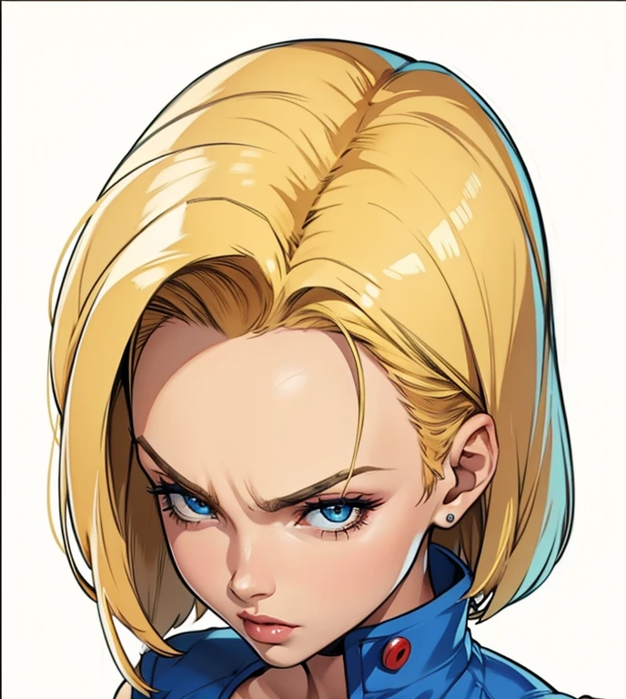 Android 18, personagem Feminina, extremamente realista, muito linda, Fitness, bunda grande, pernas grossas, 8K