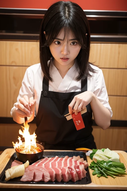 Yakiniku Kingu、angry、is working、cute