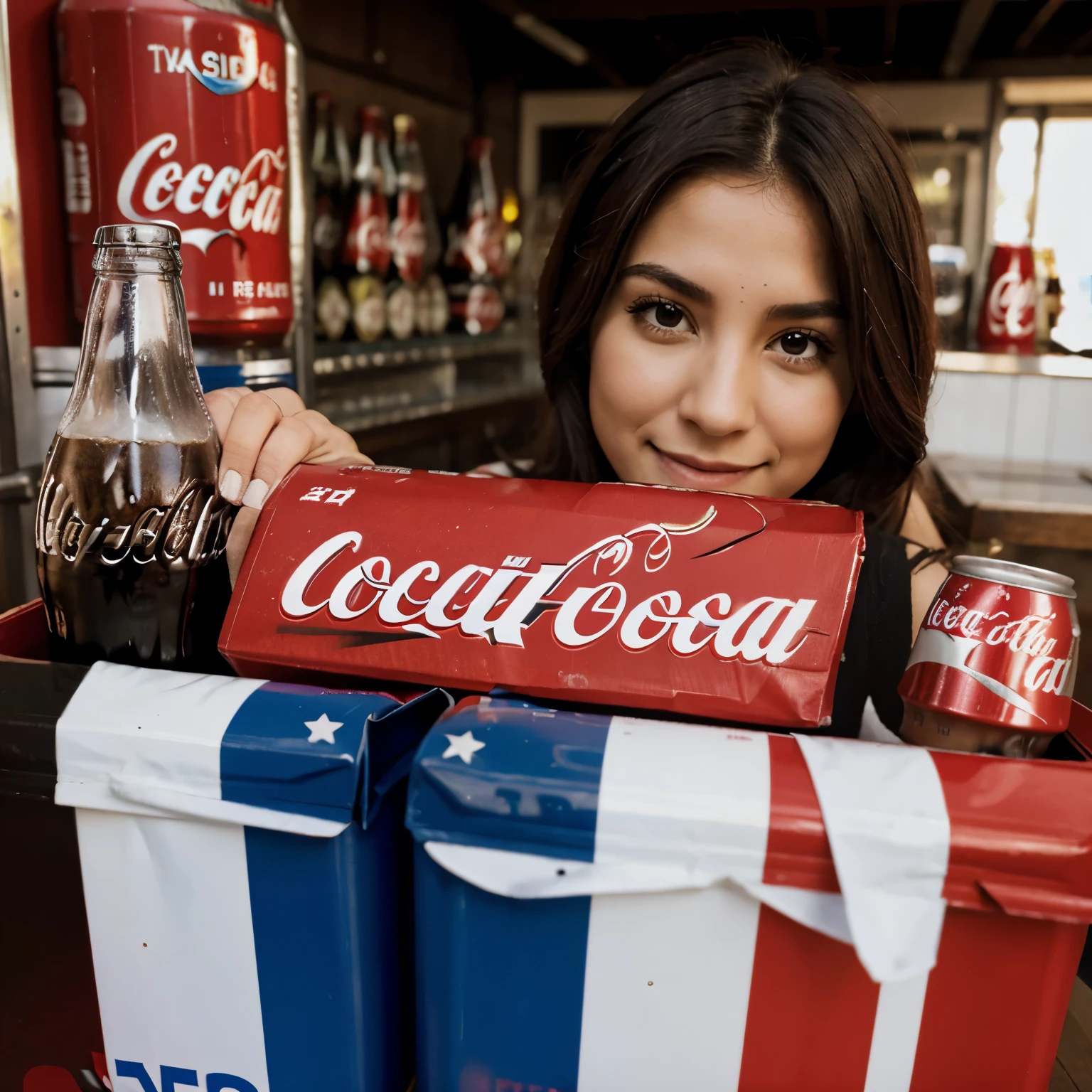 Mistura de coca cola com Pepsi