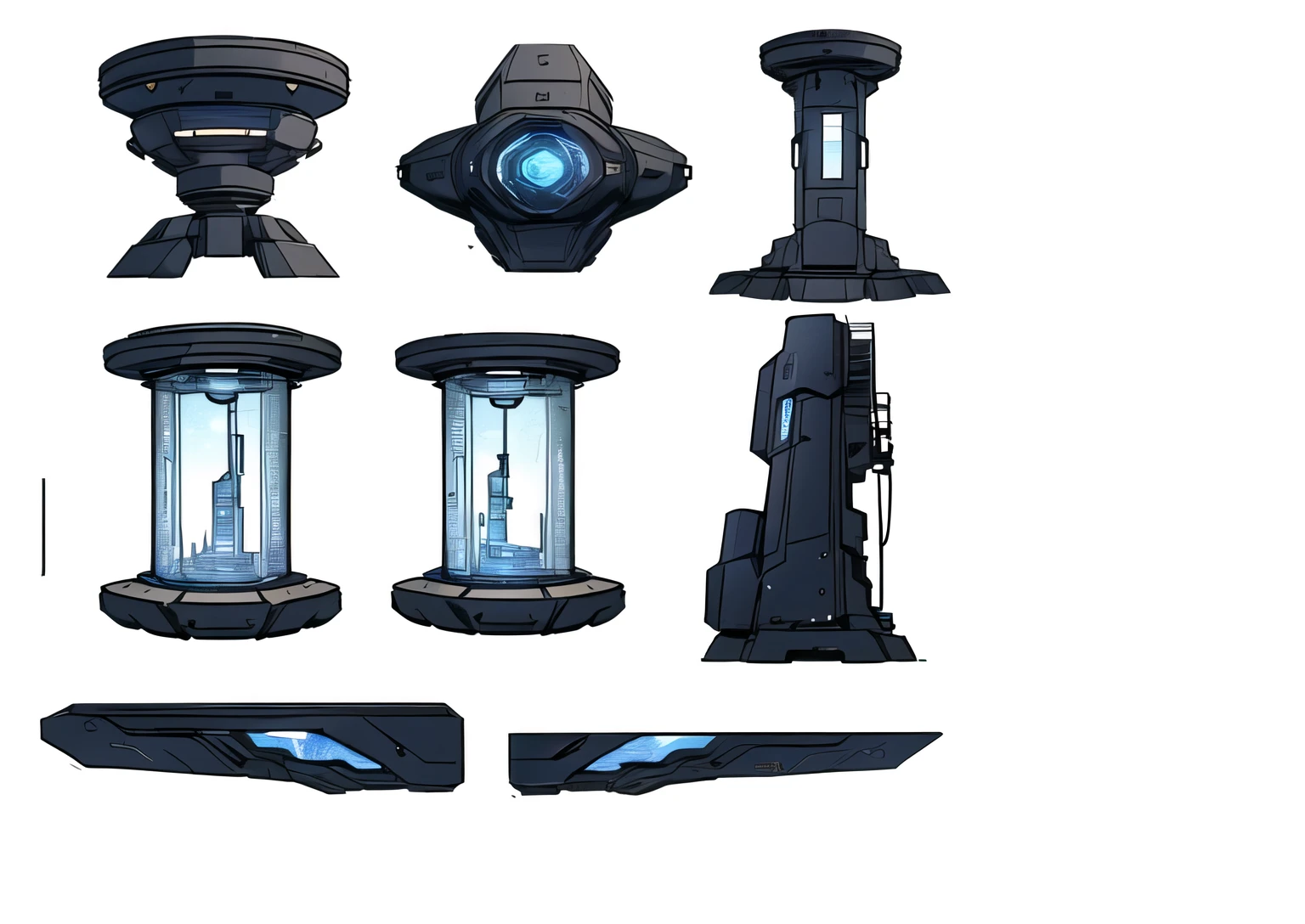 a close up of several different types of lights, archillect arte conceitual, arte conceituals, artefatos de efeito de massa, hd arte conceitual, high detail arte conceitual, 3d modeling folha de conceito, projeto de nave espacial, object arte conceitual, spaceship arte conceitual, detailed science fiction backgrounds, pristine arte conceitual, folha de conceito, arte conceitual, arte conceitual, prop design