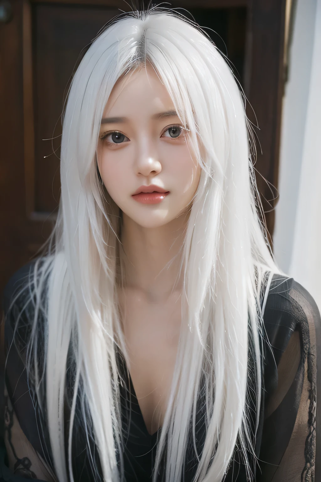 1 girls, elaina, long hair, white hair, ultra detail, realistic