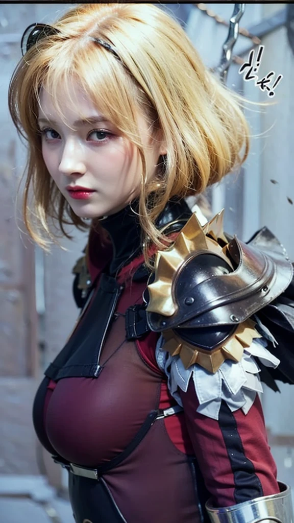 a close up of a woman in a costume with a sword, armor girl, anime girl cosplay, anime cosplay, girl in knight armor, realistic cosplay, ornate cosplay, professional cosplay,  beautiful armor, gorgeous female paladin, cosplay, full-cosplay, realistic