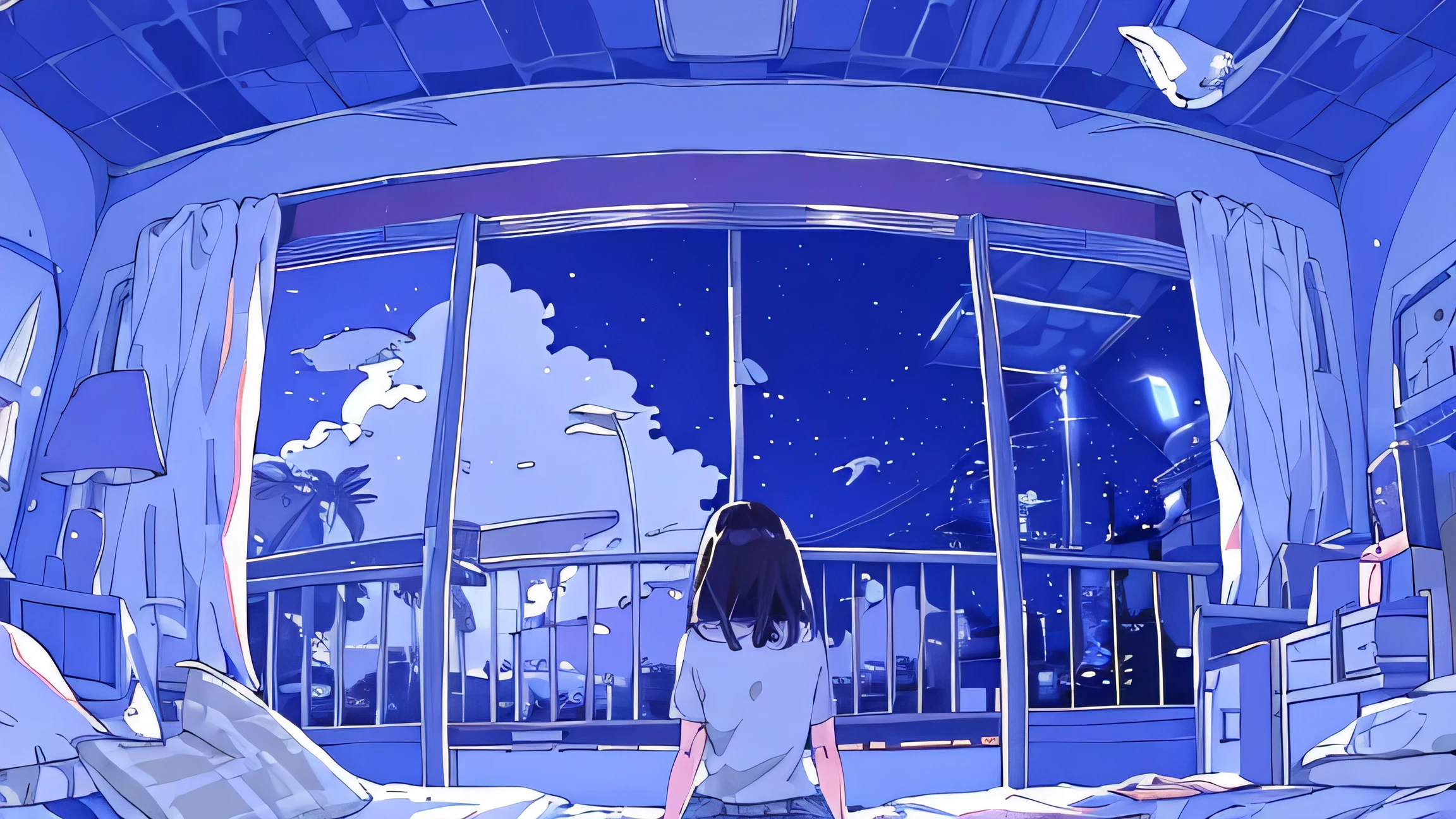 (masterpiece), (highest quality), girl, night