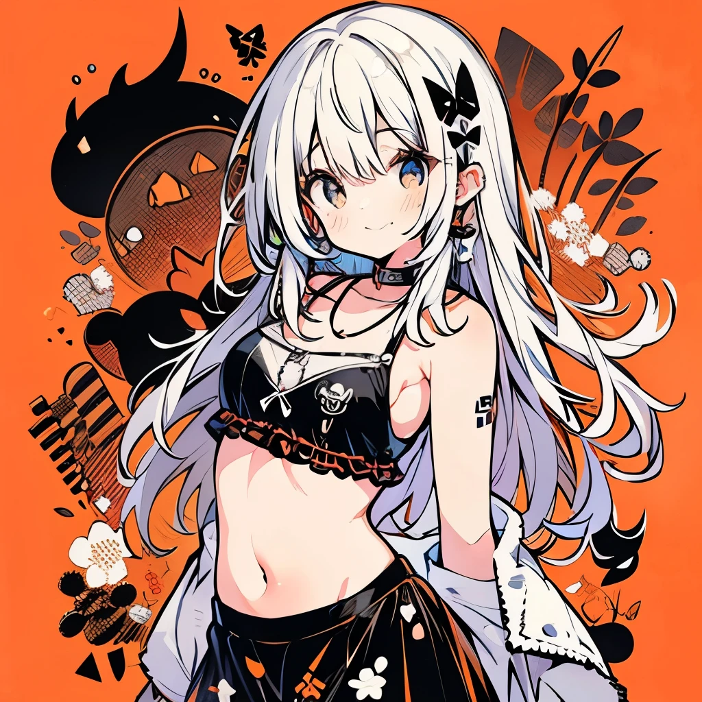 Teenage Girl、、boxing、belly button、stomach、skirt
