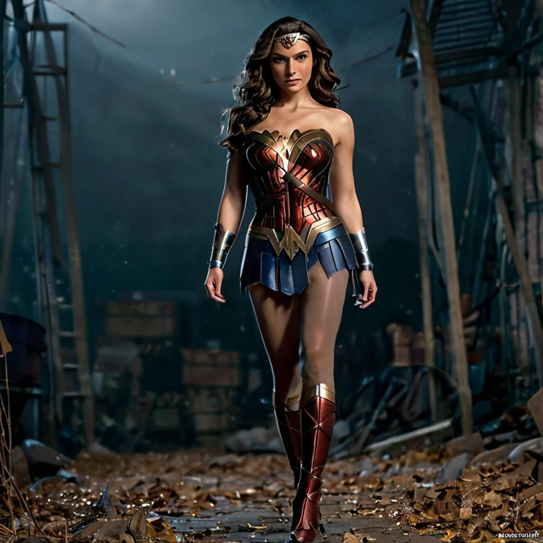 Skin texture, no makeup, Super high res photo of a woman with wavy long hair, Canon, 85mm,cinematic, high quality, medium shot looking at the viewer, (((Make the most of the original image)))、(((((micro skirt Wonder Woman Costume with pantyhose)))、((skimpy can see panties under skirt with tights)), (((wind lift to show her panties under tights))), (((lustrous dark hair)))、(((Suffering)))、(((worn with tights)))、((Top image quality、8K))、((top-quality、8K、masterpiece:1.3))、Crisp focus:1.2、Beautiful woman with perfect body shape:1.4、Slender Abs:1.2、((layers-Cut、small boob:1.2))、a wet body:1.5、Highly detailed facial and skin texture, (((platino 15 denier seamless pantyhose))), babe Wonder Woman in tights