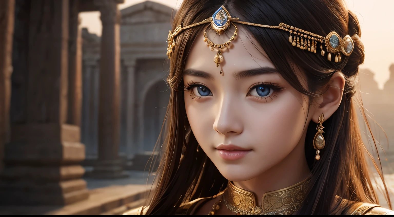 Ancient Civilization、beautiful girl、high resolution、High precision、8K、