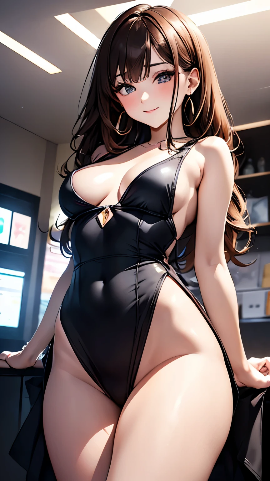 masterpiece, best quality, best lighting, shadows, portrait, perfect anatomy, bitchy, 1 girl, adult anime girl, 21 years old, bunny girl, bunny uniform, allure, erotic, mature features, pretty face, pretty lips, pretty eyes, black short hair, red eyes, seductive eyes, blushing, flirty, pretty smile, huge ass, breast, thighs, seductive, spicy, hot, flirty, nsfw,