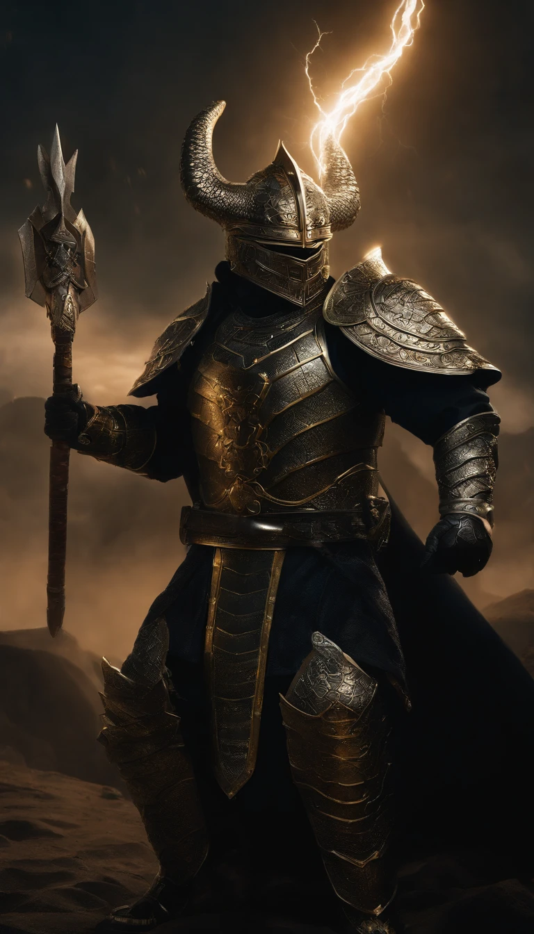 And the Electric Crocodile seems to be no less powerful than him.。I saw Shi-Dian Crocodile holding a diamond meteorite double-edged spear，The blade of the gun was filled with a chilling cold air.，There are countless dragon-like lightning circling around the gun.，The crackling sound of thunder-like explosion，The black armor and silver helmet have many teeth like steel blades embedded in the front of the helmet.，Looks like a demon with green face and fangs，There is an electric light disk hanging behind，Hanging in the Dharma Plate is a nine-section whip that looks like a crocodile&#39;s tail.，There is a sense of permeability outside。His skin is filled with silver-gray color similar to crocodile scales and is filled with alloy armor.，Exuding a majestic black aura，I saw the dazzling power of thunder flashing in the black air.，Soul-stirring。His skin is filled with silver-gray color similar to crocodile scales and is filled with alloy armor.，Exuding a majestic black aura，I saw the dazzling power of thunder flashing in the black air.，Soul-stirring。The electric crocodile steps on two lightning wheels, just like the reincarnation of Nezha.，The golden sparks mixed with lightning flashes hanging high in the air further highlight his majestic and heroic appearance.，He gently turned the silver spear in his hand，Suddenly, the surrounding environment was covered with dark clouds.，Flying sand and rocks, stars and lightning。
