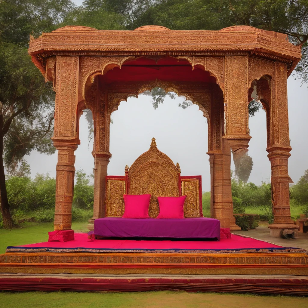 Outdoor Drama stage in india front view