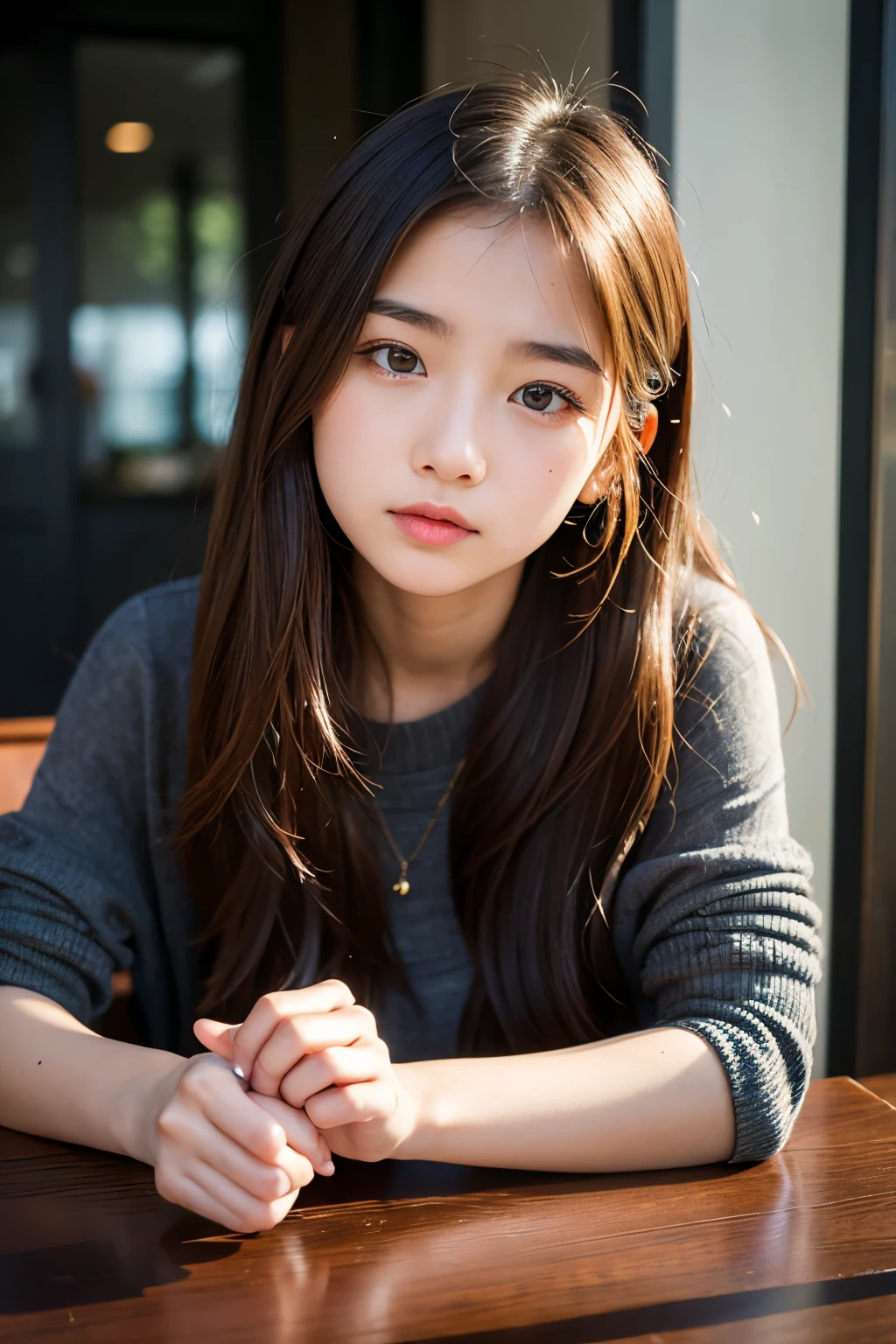 ((highest quality)), ((Tabletop)), (detailed), Perfect Face、、camisole、The lender's organization is very short、he is short、Laughter、city(Tokyo cityscape)