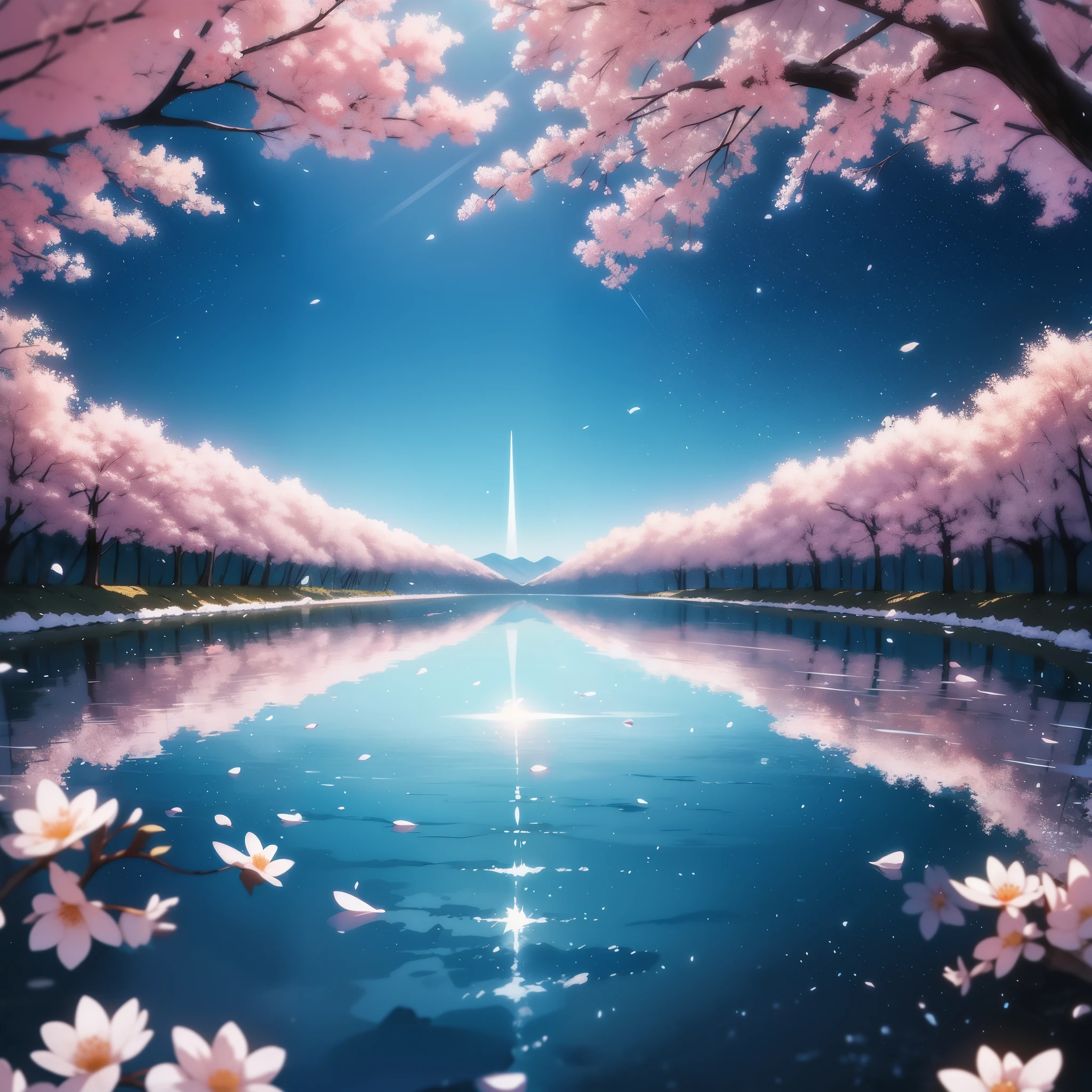 A landscape divided into four parts spreads out before my eyes.、Four Seasons Discount々The beauty of。The scenery is、It&#39;s as if you can feel the change of seasons in an instant.、each々The seasons are vividly depicted。

first、The spring scenery comes into view。Cherry blossom petals fluttering and dancing on the water、It sways gracefully as if being lured by the wind.。Pale pink petals、It blends beautifully with the blue sky reflected on the water.、Feel the coming of spring。温かな日差しがwood々Through the gap、The way the soft curtain of light falls on the ground along with the petals、It&#39;s the very breath of spring.。

next、Summer scenery unfolds。太陽の日差しがギラギラとMountainと海に照りつけ、Its powerful light shines as if it is setting the earth ablaze.。Mountainの緑が濃く、The sea is deep blue、The contrast gives a sense of summer energy.。At the shore、The sunlight reflects off the water surface、It&#39;s as if countless jewels are scattered all over the place.。wood々Leaves swaying in the wind、蝉の声が響き渡るThis landscape is、Full of summer vibrancy。

Autumn scenery、Autumn leaves are lush、Mountain全体を彩る様子が描かれている。Red or orange、黄色の葉がwood々Decorate、The beautiful gradation signals the deepening of autumn.。wood漏れ日が紅葉の間から差し込み、The way they draw patterns on the ground、It&#39;s like a natural work of art。A carpet of fallen leaves spreads out at my feet.、The scent of autumn is in the air。Mountain々is dyed in various colors、The scenery is心を落ち着ける静寂に包まれている。

and、Winter scenery comes last。Snow is falling、The frozen world spreads out before you。The silver world、Silence and bitter cold。wood々The branches are drooping under the weight of the snow.、The ground is frozen。The way the snowflakes fall、Beautiful, like a gift from heaven、The cold air stings my cheeks。This landscape is、Along with the harshness of winter、It also represents the quiet beauty hidden within.。

Four Seasons Discount々The scenery comes together、The four-part screen is packed with the charm of each season.。Sakura in spring、Summer sun、Autumn leaves、Winter Snow。The scenery is woven with the unique beauty of each、It makes you feel the grandeur of nature and the transience of the seasons.。