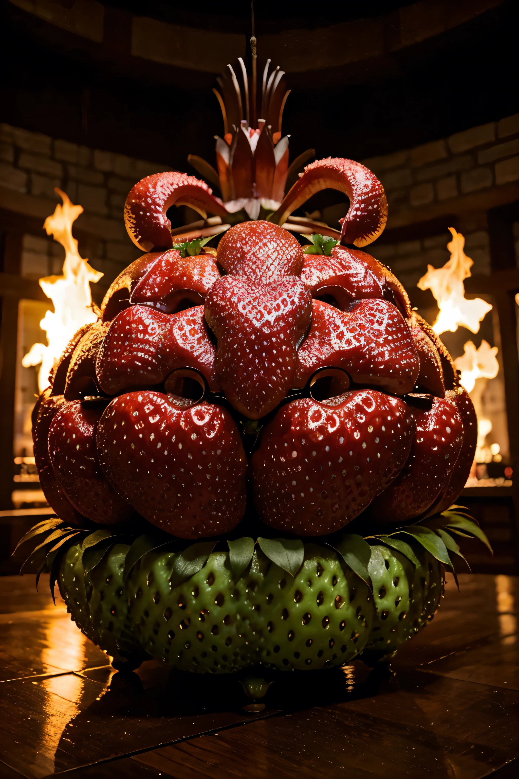 fire dragon big strawberry