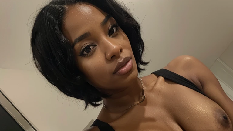 31 year old African American woman black hair, camison sexy