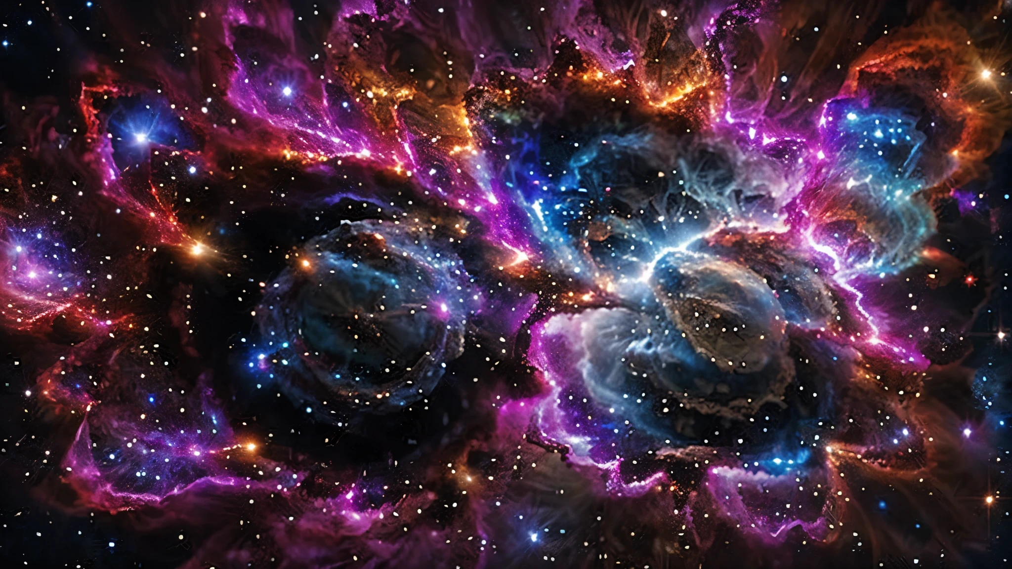 Planet earth explodes in a supernova galaxy