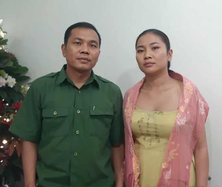 an Indonesian man and an Indonesian mother