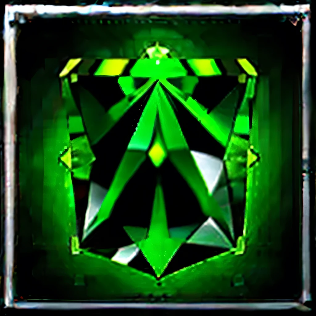 sksi object, (((green crystal)))