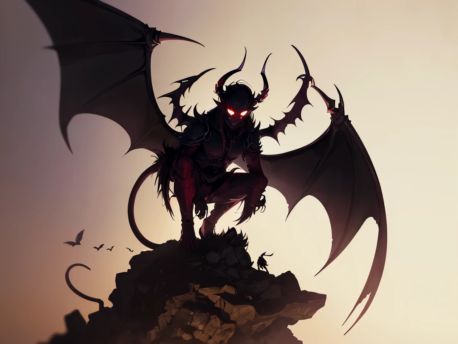 A little demon with wings on its back、Monster