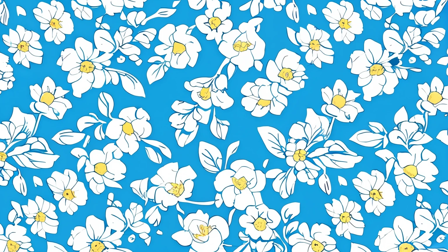 floral repeating pattern light blue color