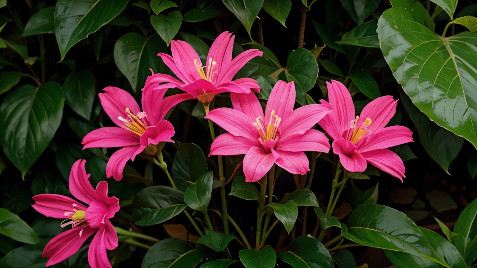 fuchsia flowers light color