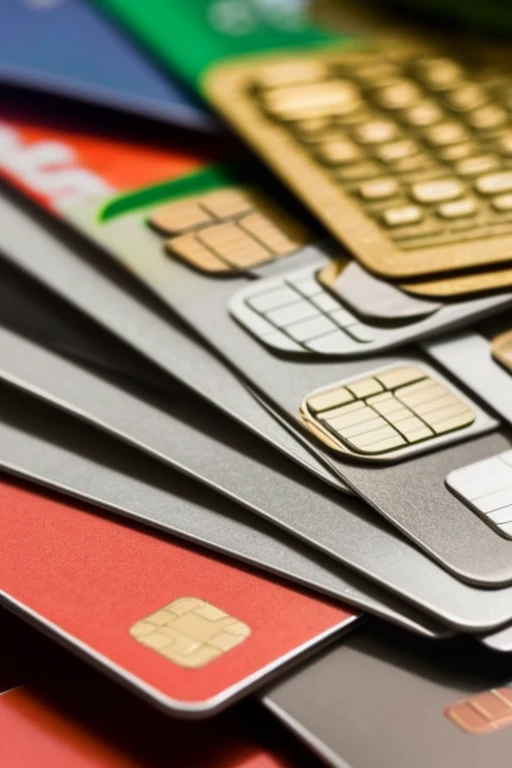 credit card　cash money　On the table