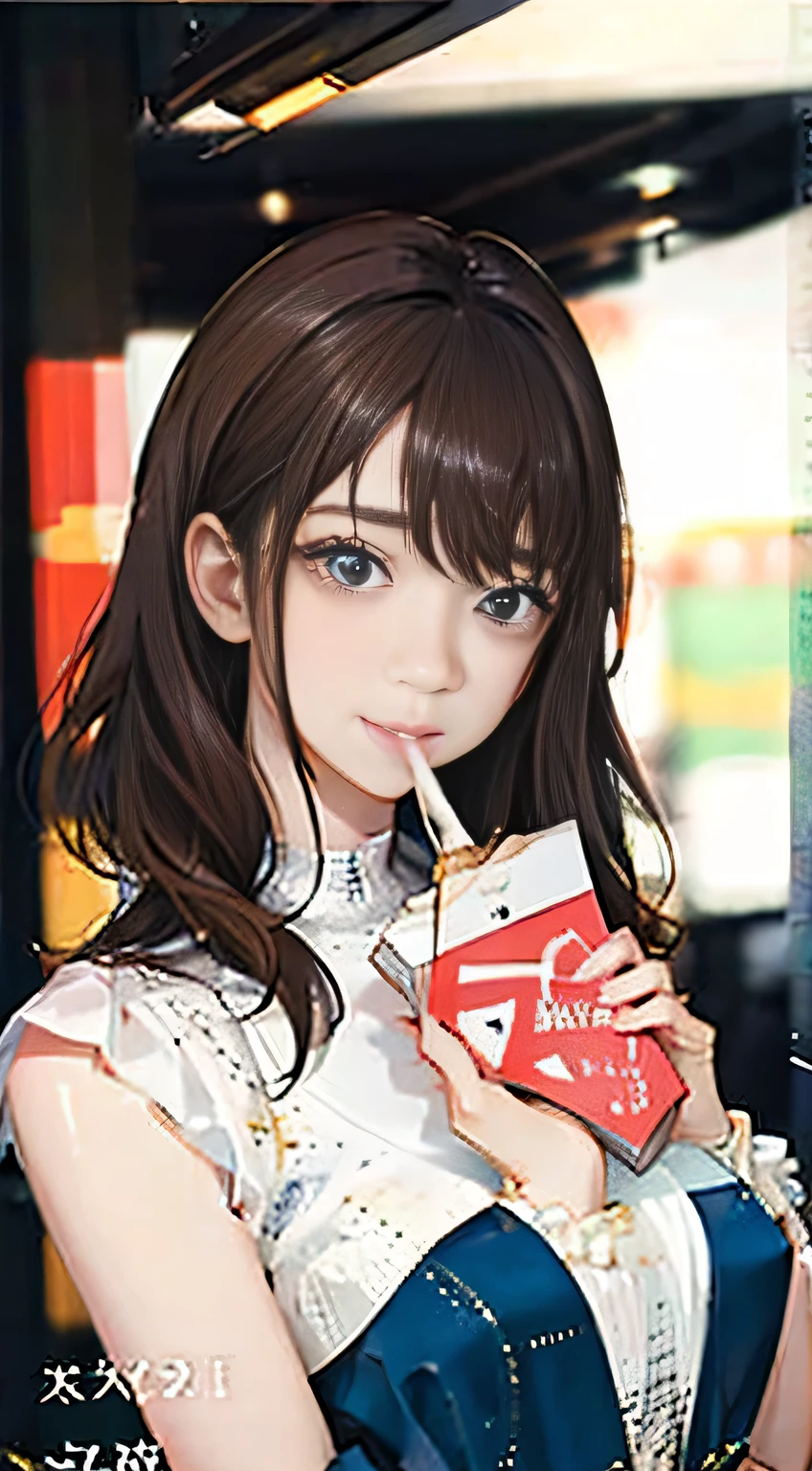 highest quality, masterpiece, One woman、 whole body, Very delicate and beautiful woman, 8K Wallpaper, Beautiful fine details, Beautiful sparkle, Cinematic lighting、27 years old、Idol、sexy、Colorful costumes、Red Line、Tall beauty、Sadistic