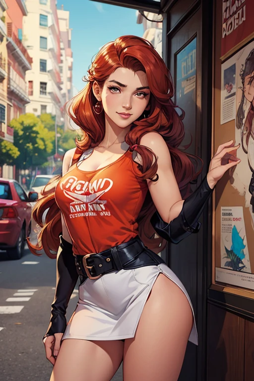 Com um dragão Ennifer Connelly, very long to the waist and half curly with bangs, seios pequenos, olhos grandes com um brilho apaixonado, olhos verdes mel, Um lindo sorriso, vestindo uma camiseta preta longa com um terno feminino (1 garota), medium breasts, bronzeado, moist skin, pele suada, cabelo loiro ondulado, camiseta punk, garota punkPersonagem Salma Hayek (nua roupas nua pelada sem roupas) imagem de desenho animado de uma mulher jovem .cartoon style illustration, estilo de arte dos desenhos animados,digital illustration style, design de personagens altamente detalhado, arte digital detalhada profissional, floresta Design de personagens de retrato, beautiful digital illustration, retrato de alta qualidade, Arte em quadrinhos, mulher jovem. expression of sexual desire well-aligned braided hair . Roupas leves de primaveraum desenho de uma mulher com uma roupa rosa e botas, fanart da coelhinha lola, comic Poster style, Poster art, Poster body, Poster, pink iconic character, fofosexyrobutts, vestido vermelho amy rose, peach princess), Krenz Cushart e Artgerm, Ann Takamaki de Persona 5, corpo de chiclete, ( figura altamente detalhada ), Faye Valentim