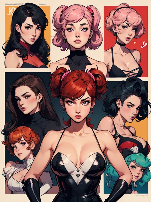 anime - style illustration of a woman with red hair and green bikini, concept art by Kentaro Miura, pixiv, shin hanga, ilya kuvshinov. 4 k, artstyle : ilya kuvshinov, clean detailed anime art, ilya kuvshinov style, tatsumaki, seductive anime girl, ( ilya kuvshinov )