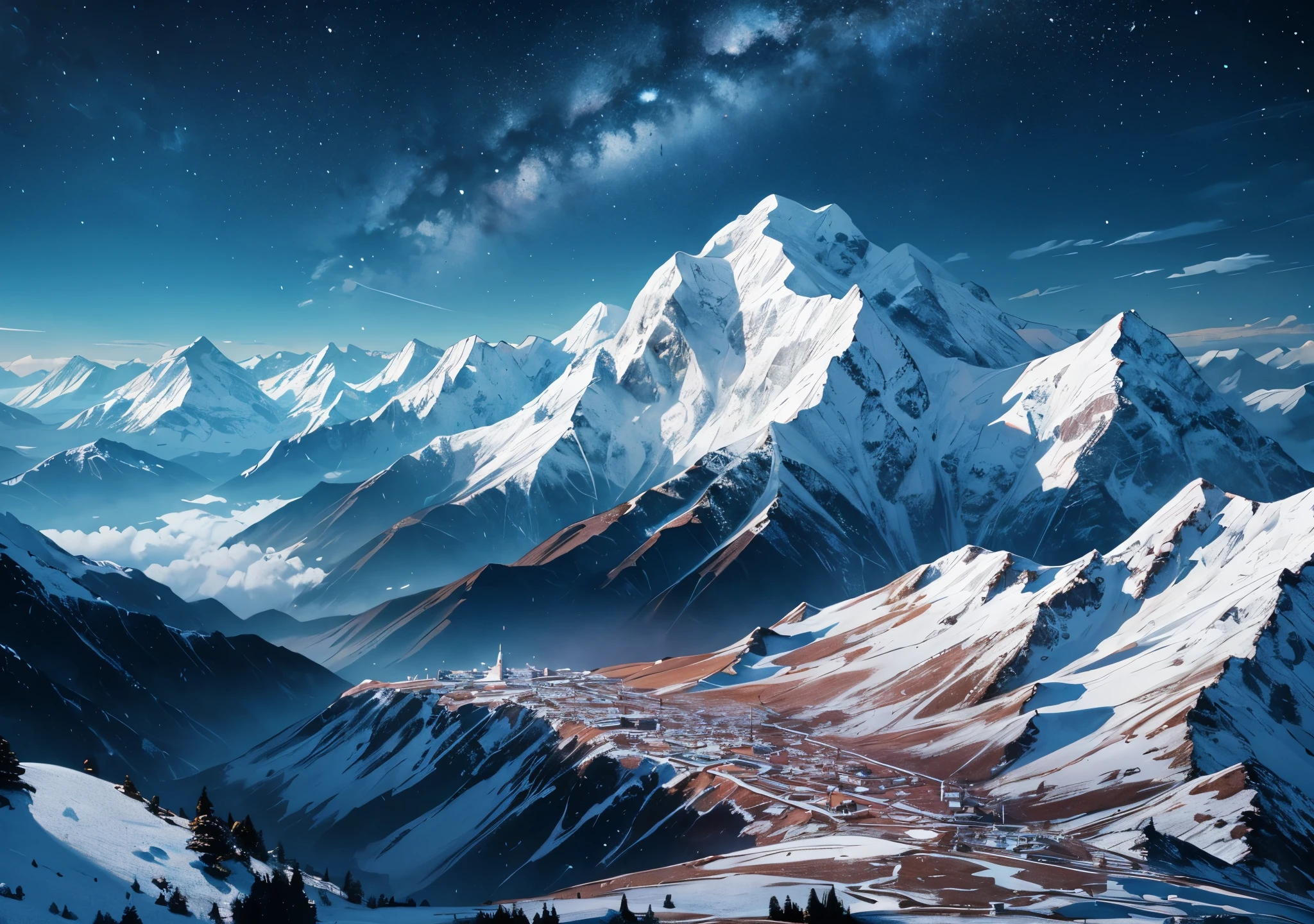 night、Mountainous Regions、grim、