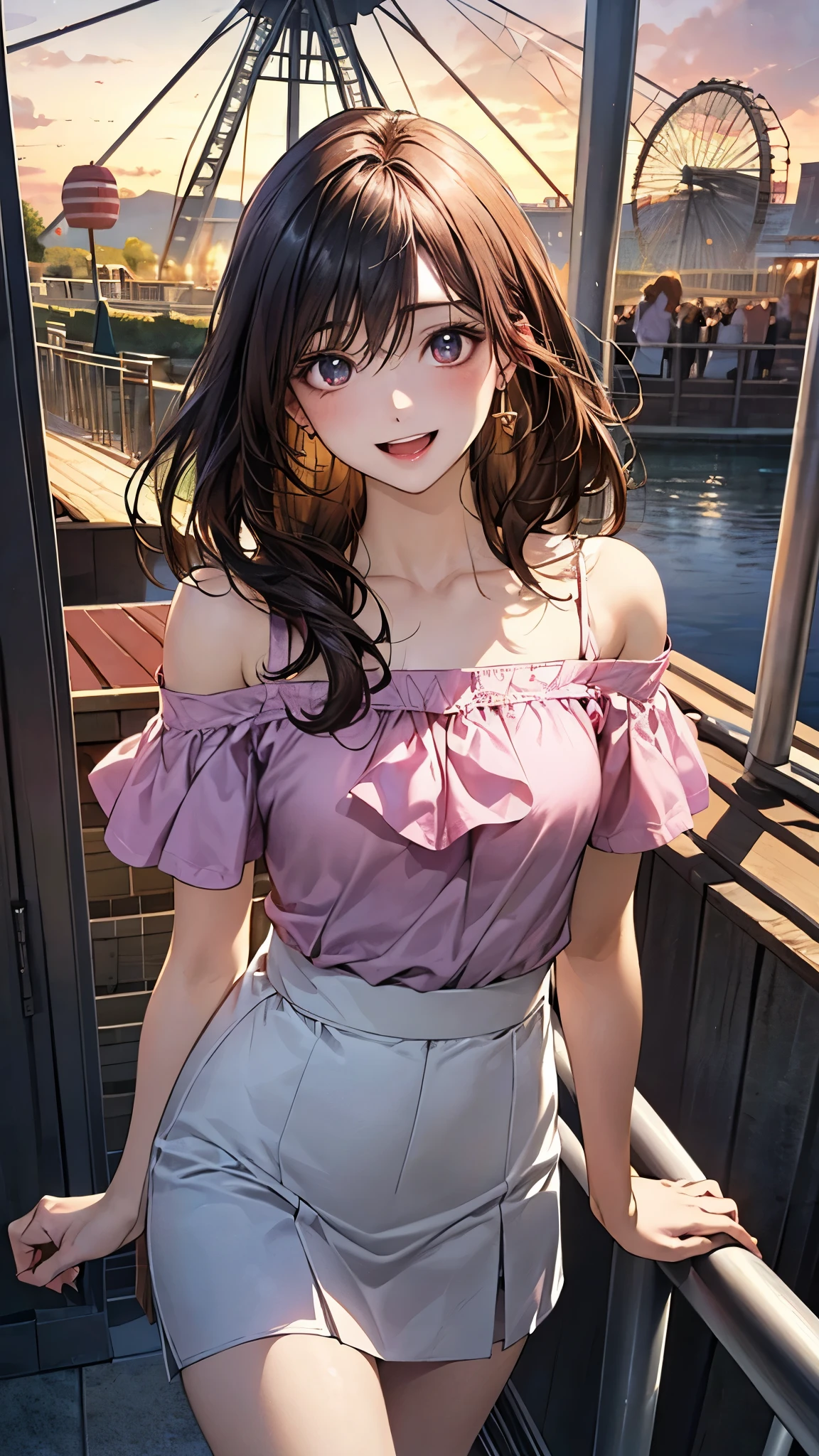 (masterpiece:1.3, top quality, ultra high resolution, very detailed), (realistic, photorealistic:1.4), beautiful picture, perfect lighting, natural light, fancy, depth of field, NFSW,
looking at viewer, (face focus, upper body), 1 girl, bunny girl, cosplay, 14 years old, perfect face, (complete anatomy), cute and symmetrical face, baby face, glowing skin, ((very detailed skin)),
(medium hair:1.7, twintail hair:1.5, blonde hair), hair between eyes, red eyes, long eye lashes, (big bust, Seductive thighs, big ass),
beautiful hair, beautiful face, beautiful and delicate eyes, beautiful collarbone, beautiful body, beautiful breasts, beautiful thighs, beautiful bridge, beautiful fingers,
((pink bunny girl)), rabbit necklace, cuffs, (fishnet stockings), high heel,
(beautiful scenery), day time, (casino), squatting, (lovely smile, upper eye),