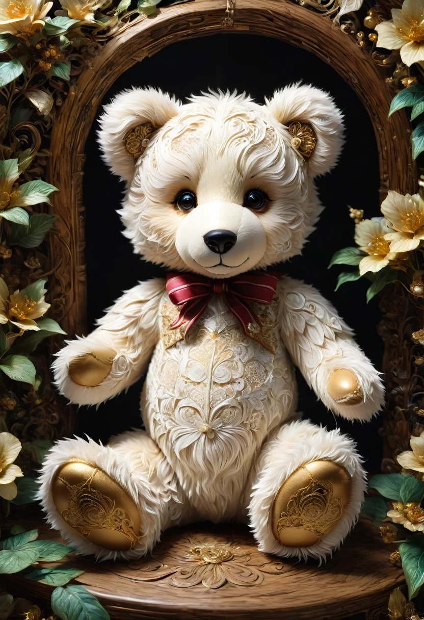 cute Teddy Bear, best quality, masterpiece, very aesthetic, perfect composition, intricate details, ultra-detailed