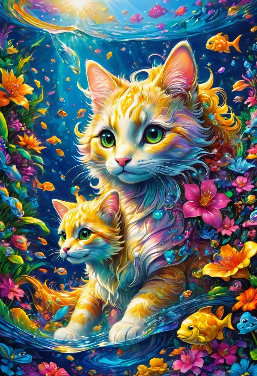 cute by Lisa_Frank, best quality, masterpiece, very aesthetic, perfect composition, intricate details, ultra-detailed