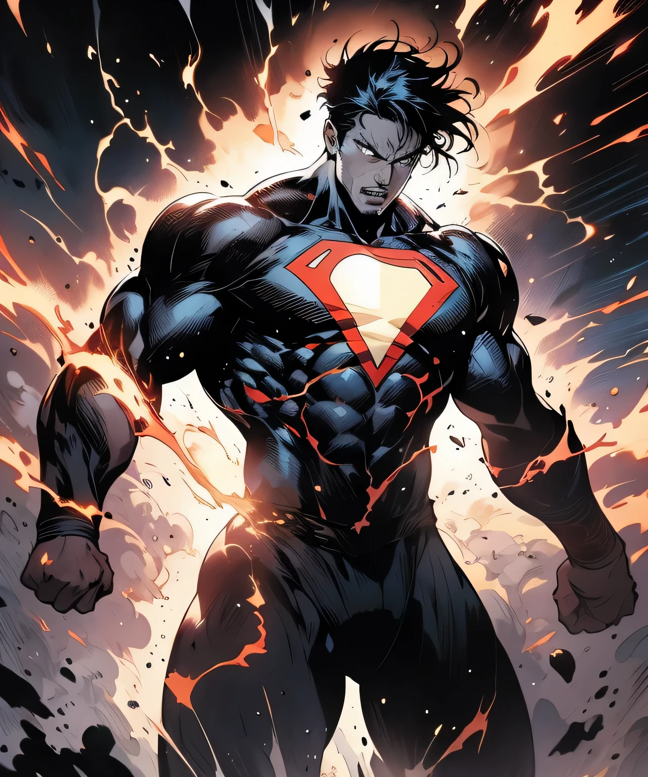 (best quality,4k,8k,highres,masterpiece:1.2),ultra-detailed,(realistic,photorealistic,photo-realistic:1.37),Fictional Force Manipulation,illustration,superheroes,action scene, intense display of power,comic book style, intense lighting,color manipulation,swirling energy, dynamic poses,heroic figures,otherworldly background,epic battle,reflection of power,destructive forces,impressive special effects,vibrant colors,emotionally charged,heroic triumph,explosive energy,impressive display of strength