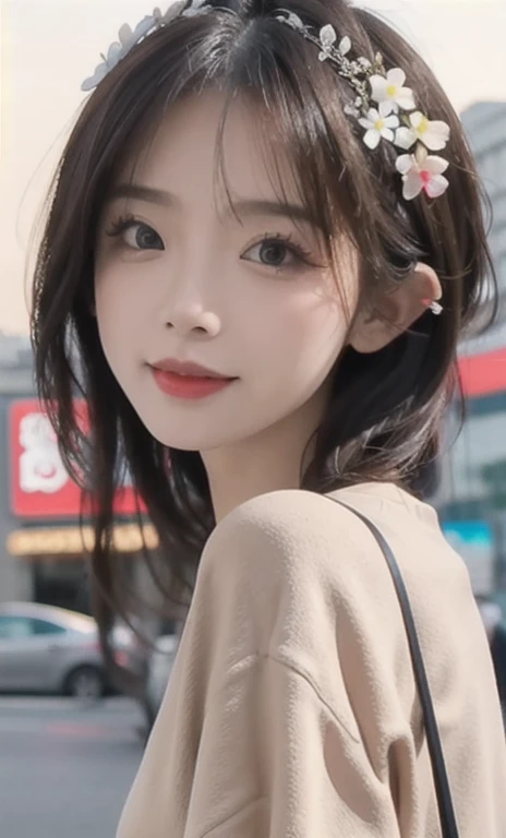 cinematic photo professional fashion close-up portrait photography of a beautiful (((oh woman))) when moving towards evening, Nikon Z9 . 35mm photography, movie, Boke, professional, 4k, very detailed