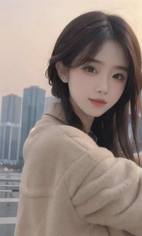 cinematic photo professional fashion close-up portrait photography of a beautiful (((oh woman))) when moving towards evening, Nikon Z9 . 35mm photography, movie, Boke, professional, 4k, very detailed