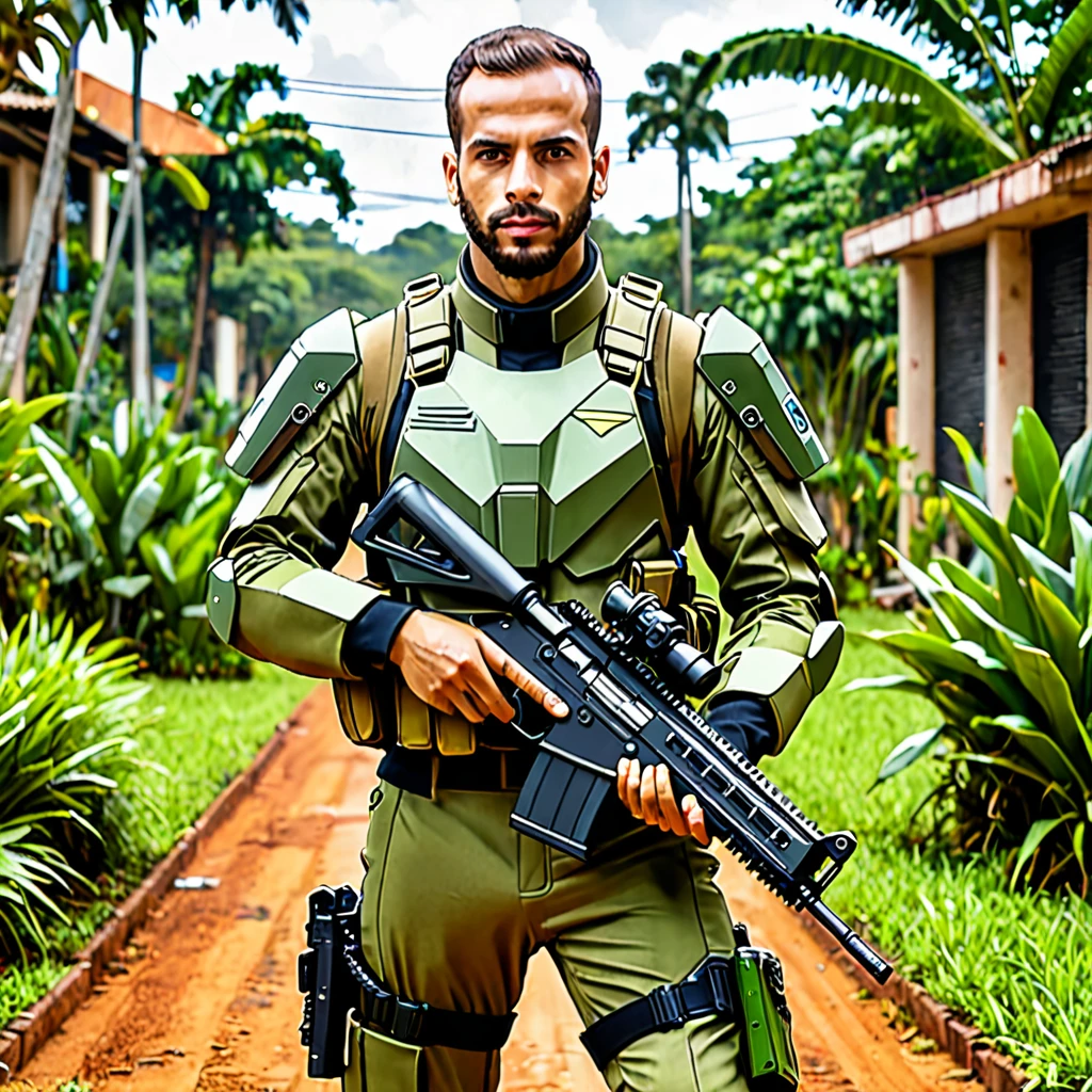 Soldado brasileiro futurista