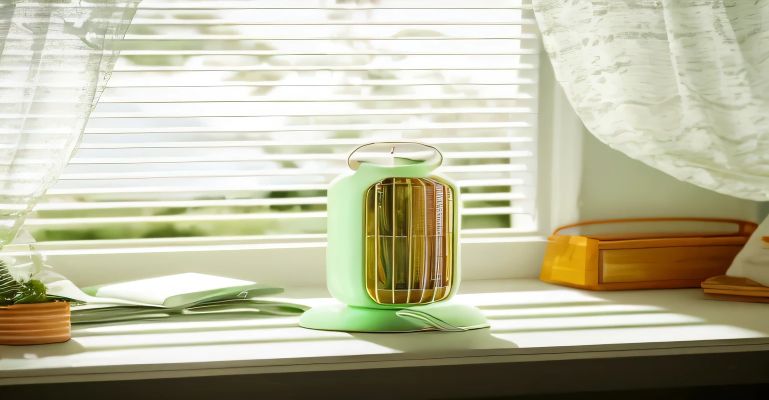Green scene with products