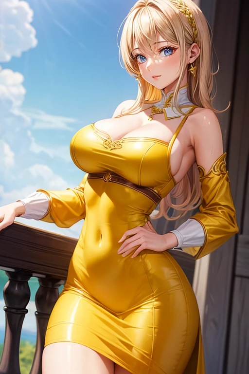((1 girl), Sayla Mass, elegant), Bending waist、woman'whole body、View your viewers, mature woman,、Bright smile、shy、blush、Expressions of Ecstasy、erotic、charm的、charm、Bob Short、bangs、Shiny blonde hair、blue eyes、length, shapeの整ったまつげ、Perfect Eyes、Narrow eyes、glossy pale pink lips、(Plump slender body of a mature woman、Plump body:1.3、Shiny skin、Beautiful big boobs:1.1、Tight waist、Beautiful ass、Thick thighs、beautiful length legs)、Perfect Arms、Perfect hands、Perfect Fingers、Perfect figure、Perfect Anatomy、(Pink military uniform with a short miniskirt。Panties visible through mini skirt), Camel Toe, Lilac lace shorts、Bright red length boots)、Sweaty、Sweaty、 vapor、vapor、Sexy genital pose gesture、Cheeky Pose、(Place your fingertips on your lips)、Browsing Caution, From above、Cowboy Shot, no gravity, shape, Bright colors, Practical Light, (The background is blurred:1.1)、highest quality, Confused, good quality、Realistic, 超High resolution, masterpiece、High resolution、超High resolution、8k