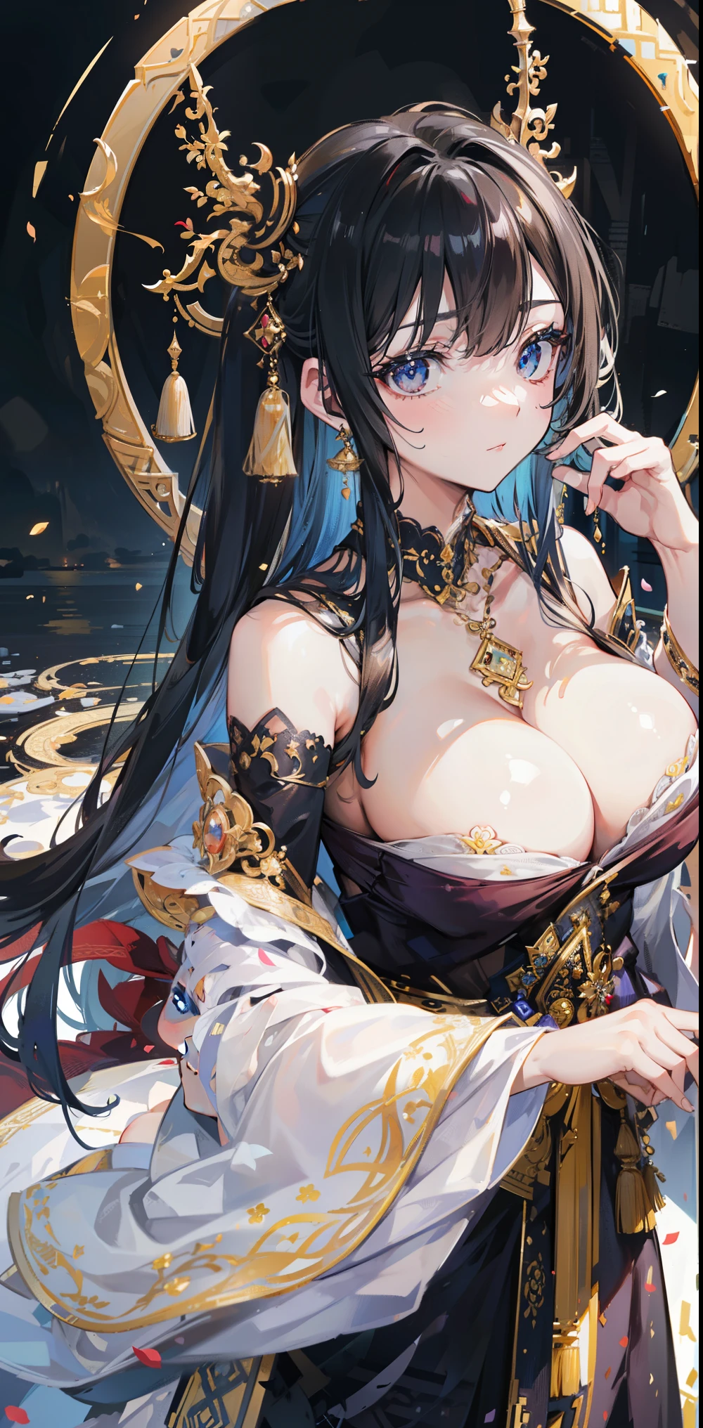 Well structured，Best build quality ,masterpiece, lamp, very beautiful, Very detailed ,CG ,Yin ,8k wallpaper, Amazing cleavage, Detailed pubic hair, masterpiece,best quality,Official Art,Extremely detailed CG-8k wallpaper,Ridiculous resources, absolutely ridiculous., Very large file size. , very good, high resolution, Very detailed,Delicate and beautiful girl, ดวงตาและใบหน้าที่มีรายvery good, beautiful eyes,There&#39;The light on the face.,1 sister, (Shen He\Genshin Impact), (Exaggerated), (((white hair))), (Single Braid), (blue eyes), ((His long bangs cover one eye.)), (((Hair in one eye))), (((The bangs cover the right eye))), ((decorate)), ((Tassel Earrings)), (((Detailed description of the arm.))), (((Awesome Error)), ((Slender body)), (), ((Plum)), (Detailed description of hair), (Shoulder), ((clavicle)), ((Shoulderเกรียน)), (radiant skin), (Detailed description of the face), (Detailed explanation of metaphysics), (Clear and bright skin), no competitors, (Extreme beauty), (Red lipstick), (Shy ), ( Smile), , ((collect petals), ((Long sleeve)), ((Large bras)), Thin Line, breakthrough, ( in this matter#39;Hot springs for spectators)), , ((Any location is fine.)), (sit down and soak in the water.)), ((There is a lot of water in the body.))