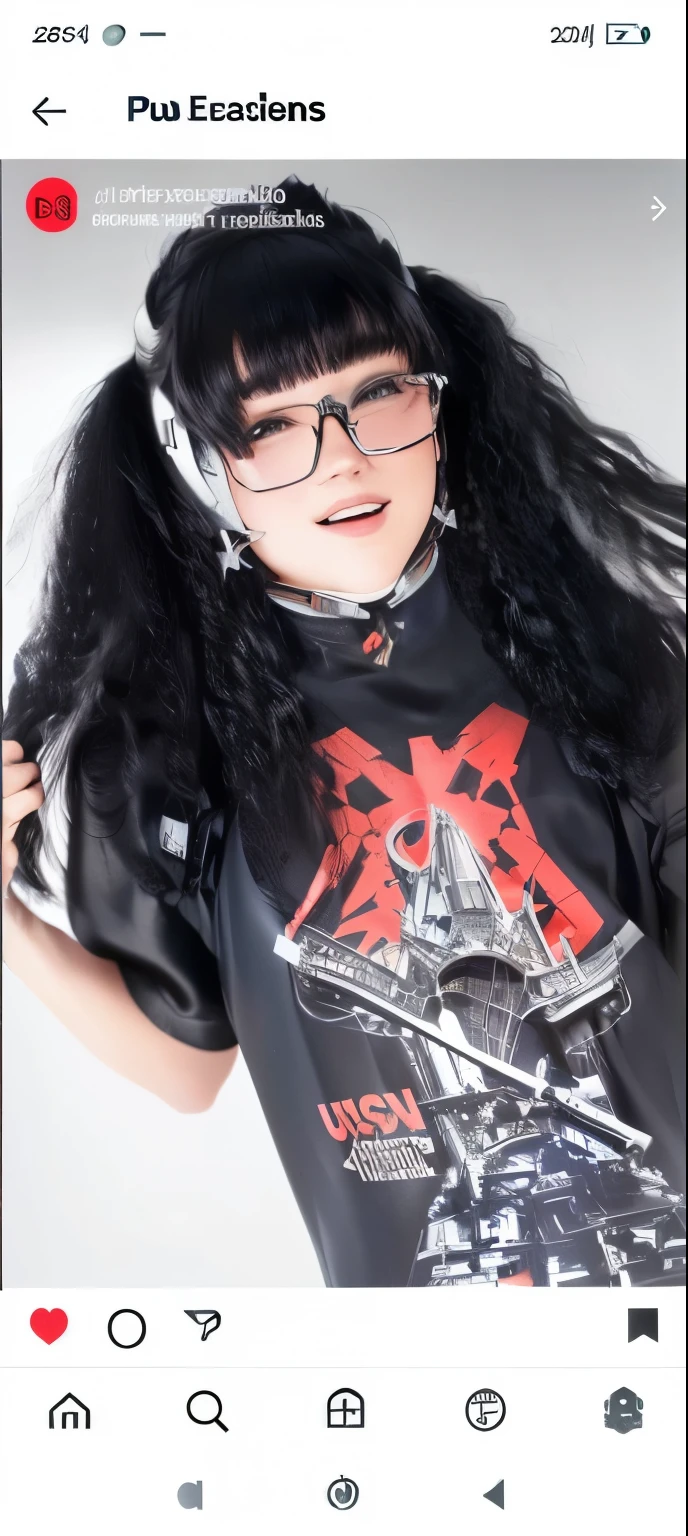 un gros plan d'une personne aux cheveux longs portant des lunettes, fille gothique coréenne cruelle, porter du streetwear cyberpunk, gothique japonais, cybergothique, porter des vêtements techniques japonais, hyper-gothique, 1 Fille gothique animée de 7 ans, vêtements de sorcière, inspired by Kanō Hōgai, 1 fille gothique de 7 ans, démon mika kurai