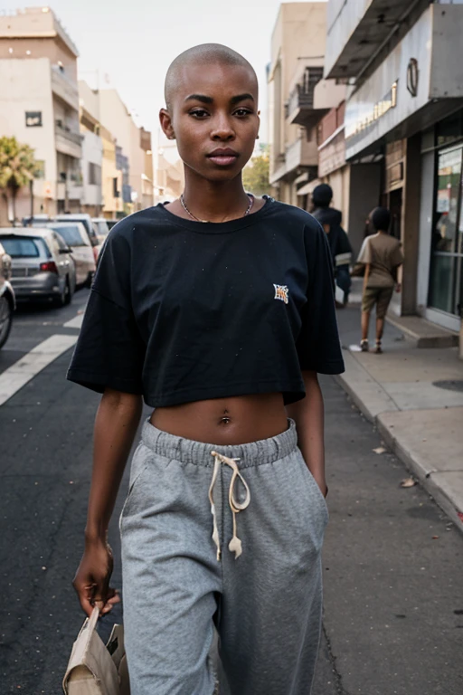 Star Wars, handsome, black american, light skinned male, teenager, twink, temp fade, star wars smuggler outfit, crop top jacket