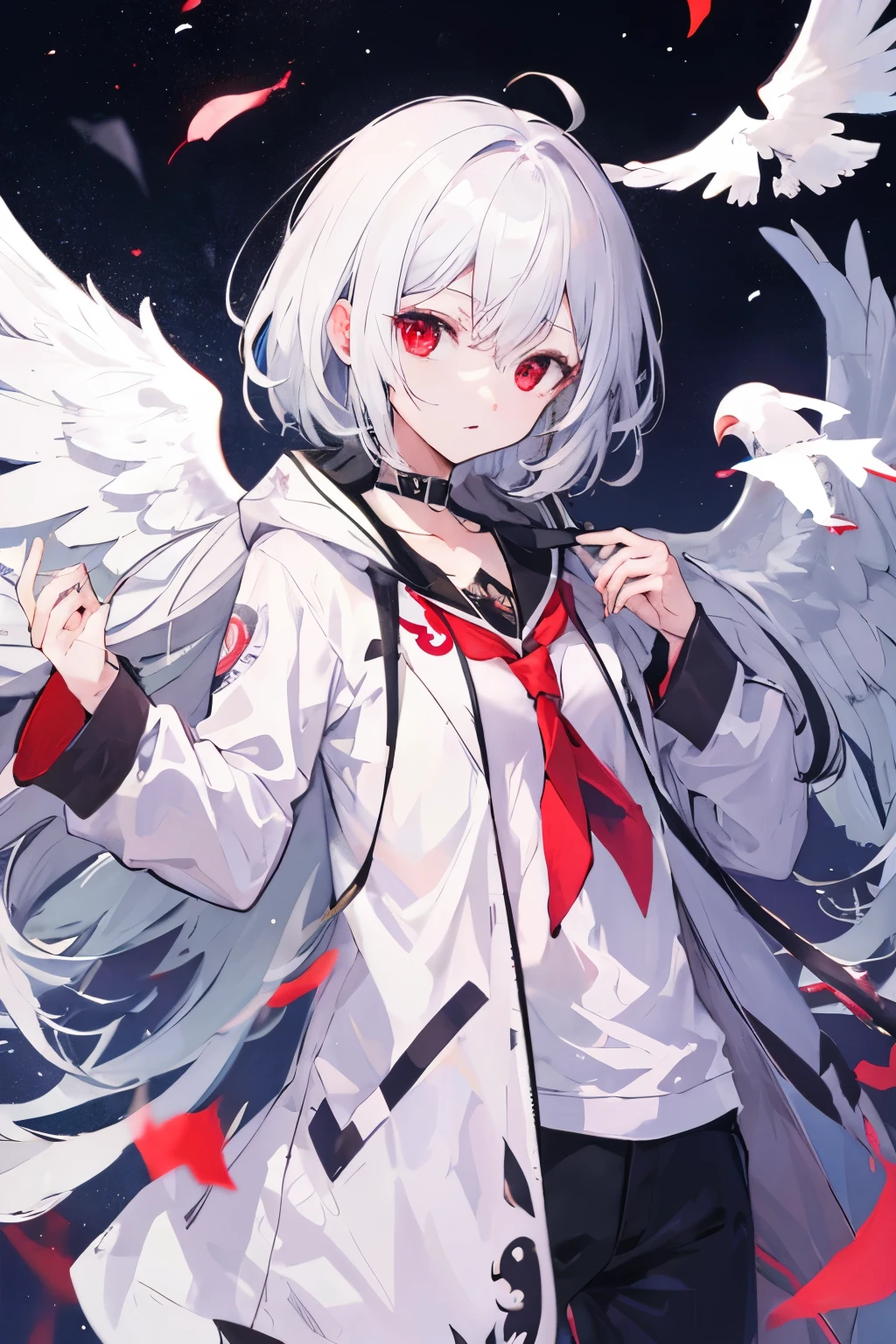 Highest quality　I have long hair　Sagume Rare God　Feathered(big)
　Red eyes　I don't have anything
