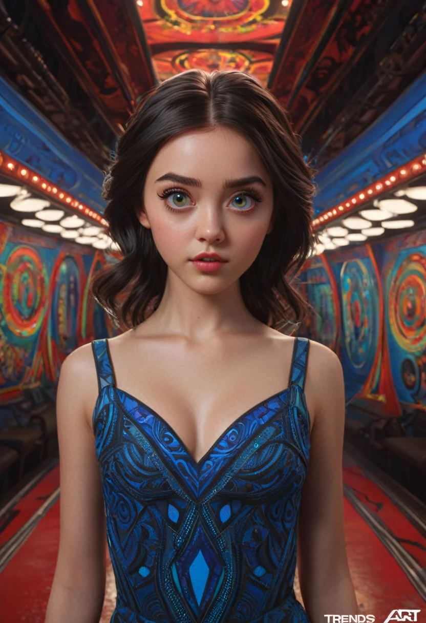Best quality, masterpiece, symmetrical highly detailed eyes, girl, very detailed background,  in trend (art station:1.46), Hyperrealistic, cinematic lighting, studio quality, Resolution 8K, masterpiece, in the style of Pixar, Tristan Eaton Stanley Artgerm and Tom Bagshaw