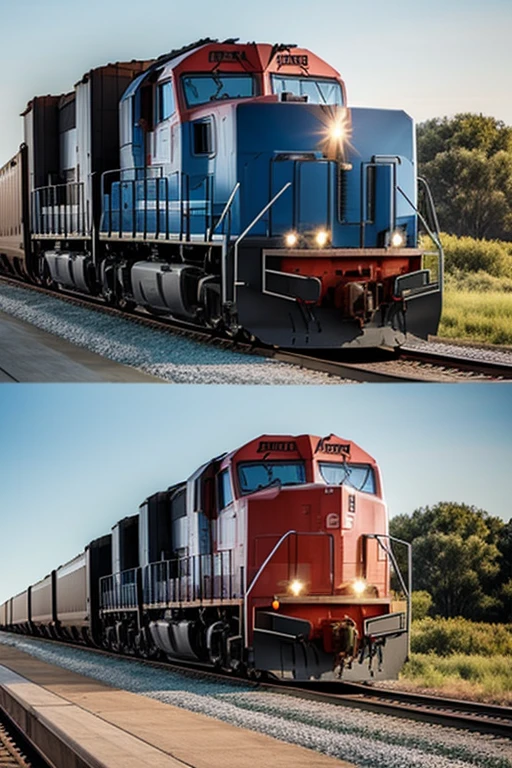 Freight locomotives in 100 years of the future
