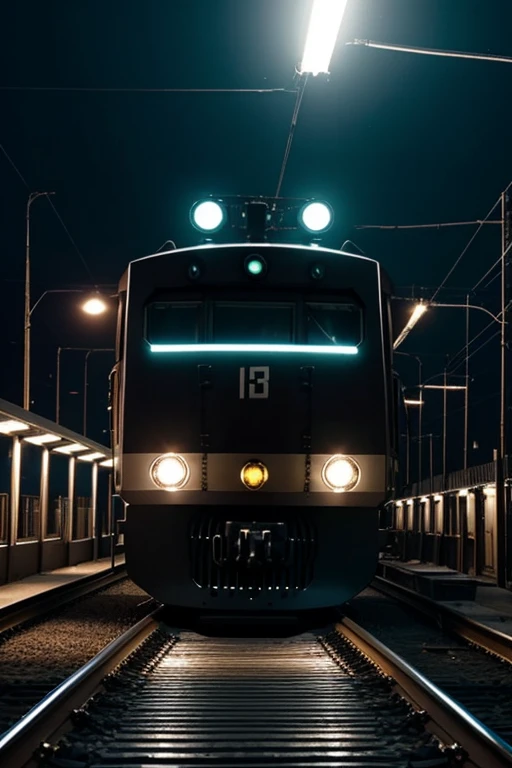 Tren bala, color negro con luces blancas
Del futuro, visto desde fuera