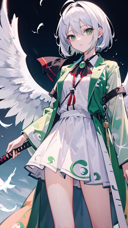 Highest quality　I have long hair　Sagume Rare God　Feathered(big)
　Red and green odd eyes　I don't have anything　Konpaku Youmu　Japanese sword　Fallen into Darkness