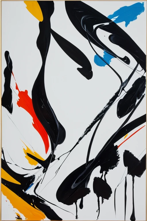 (best quality, oil painting, fancy, sharp focus), Jackson Pollock, portrait Painting, (Splash and drip art minimalism:1.1), canvas white background, studio, style painting magic, splash art, ((white background)), contour, Expressive Strokes: The brushstrokes are visible and expressive, contributing to the painting's emotional intensity. Thick, impasto strokes add texture and depth. sexy lady contour