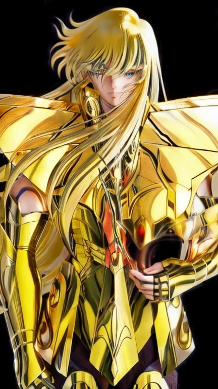 (masterpiece, best quality:1.2, UHD, 4k, masterpiece, photo realistic, insane details, ultra realistic, nobel photography), a saint seiya saint, beautiful  boy,with ultra beautiful and decoured full armour, full made of black metal, ((black color armour)), (scorpion themed scorpioncore), light effects, very decourated, friezes