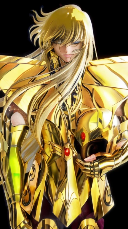 (masterpiece, best quality:1.2, UHD, 4k, masterpiece, photo realistic, insane details, ultra realistic, nobel photography), a saint seiya saint, beautiful  boy,with ultra beautiful and decoured full armour, full made of black metal, ((black color armour)), (scorpion themed scorpioncore), light effects, very decourated, friezes