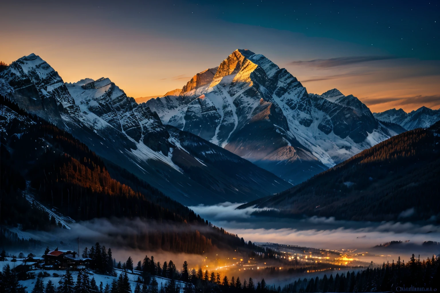 Mountains, painted, intricate, volumetric lighting, beautiful, rich deep colors masterpiece, sharp focus, ultra detailed, in the style of dan mumford and marc simonetti,